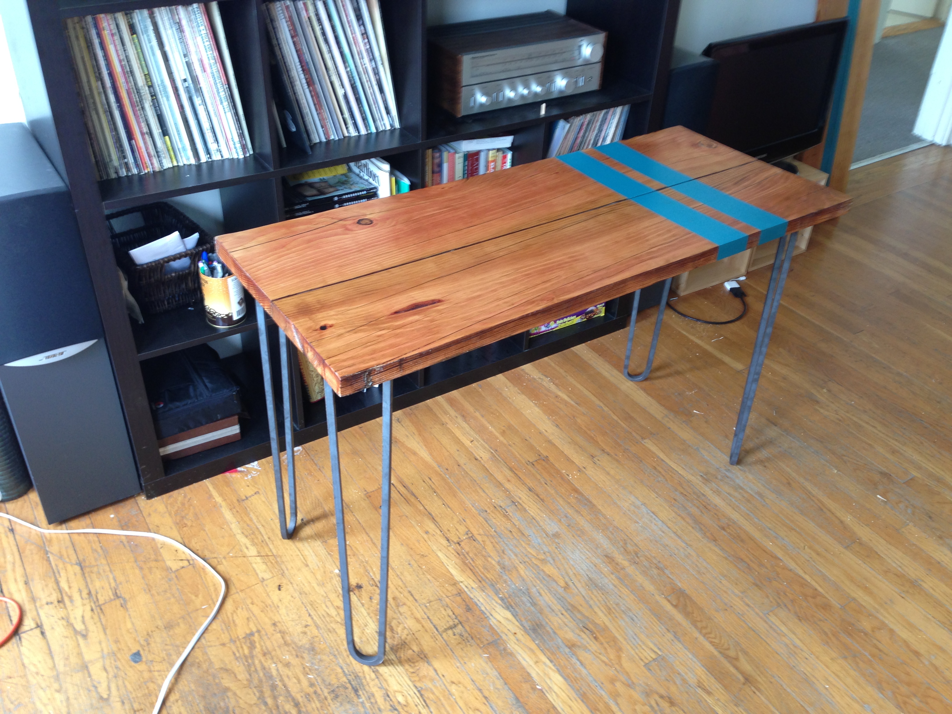 diy hairpin leg kitchen table