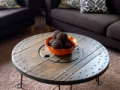 JTT round spool coffee-table