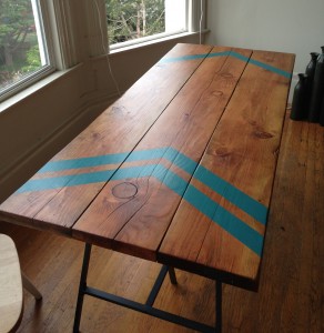 kitchen table with hairpin legs