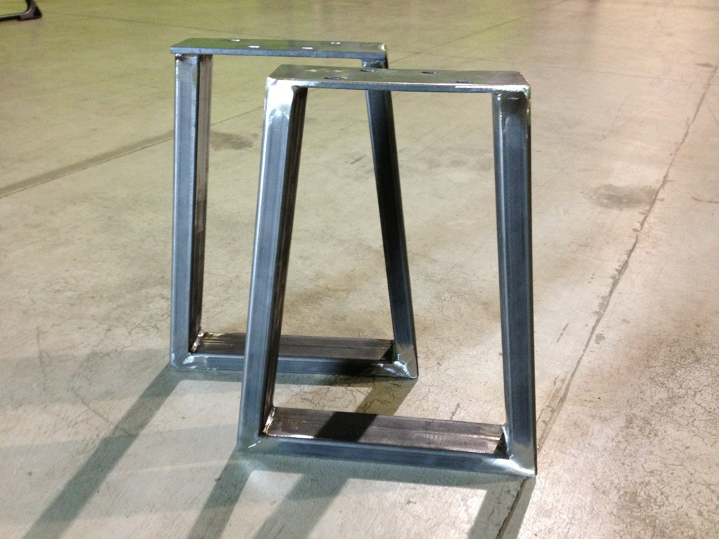 tube steel bench legs