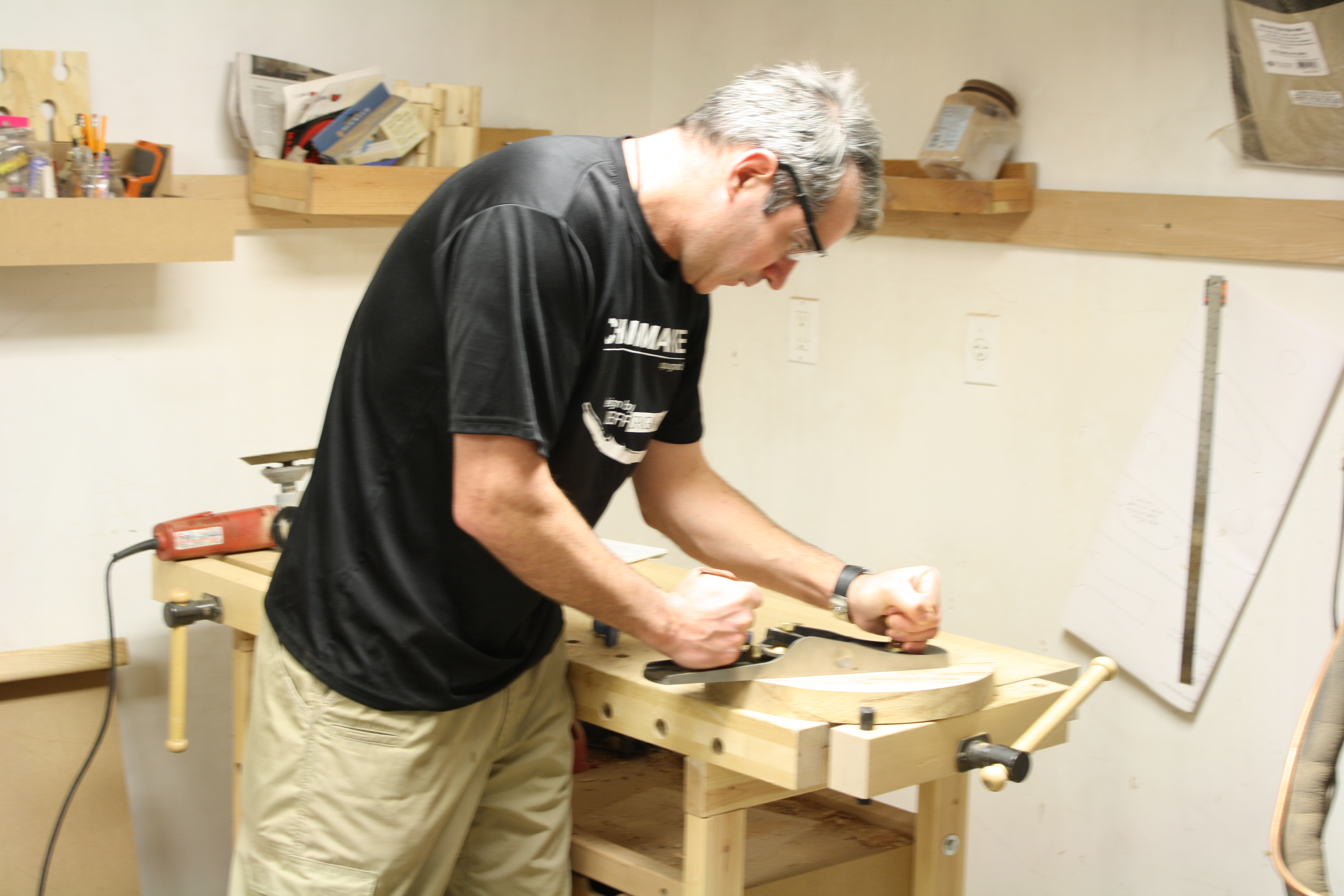 jeff spugnardi at work in his shop