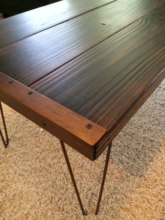 coffee table with hairpin legs