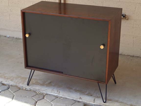 danish cabinet with hairpin legs