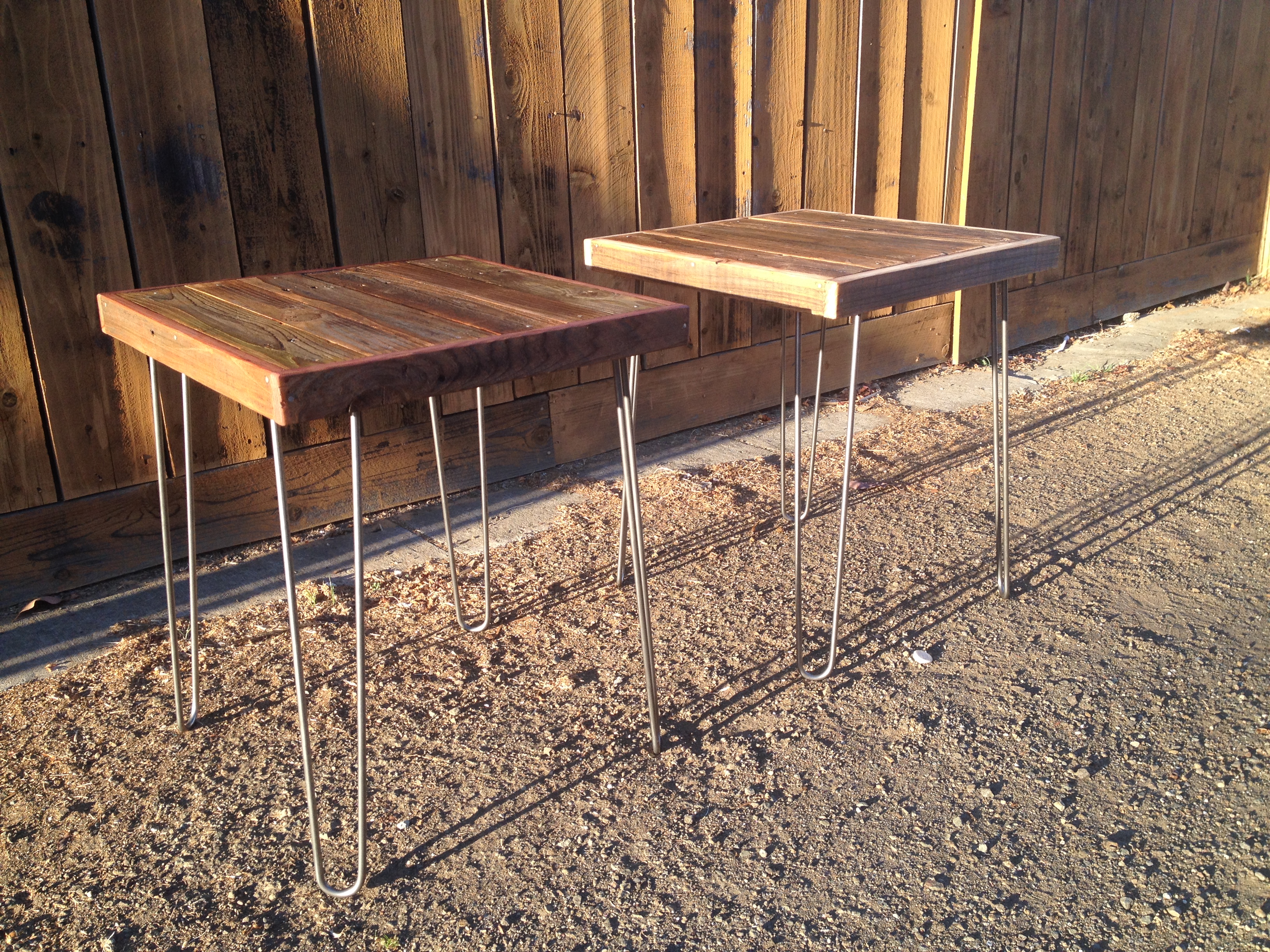 end tables hairpin legs