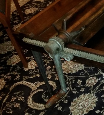 butter works coffee table with custom metal legs