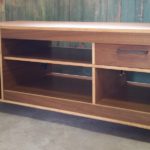 jerrud media console with short hairpin legs