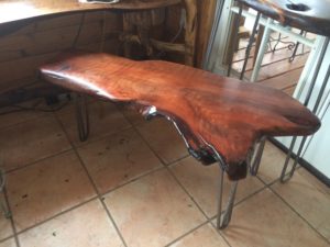 3 rod hairpin leg coffee table
