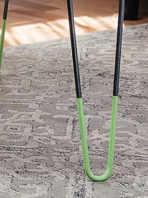 green hairpin legs