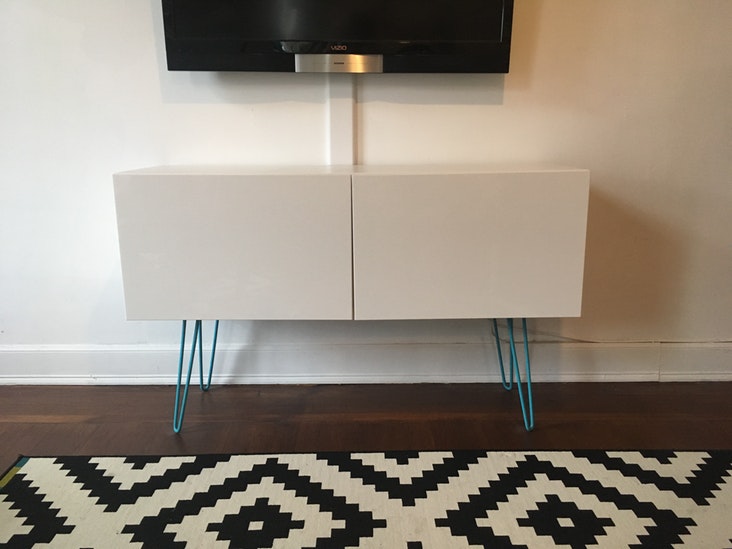 Ikea Hack Console Table With Hairpin Legs Modern Legs