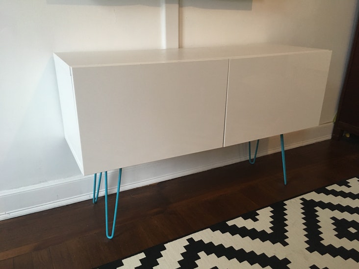 Ikea Hack Table With Hairpin Legs Modern Legs